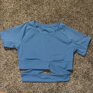 Blue Women's Crop Top